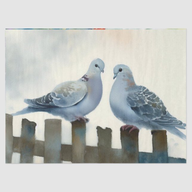 Twelve Days of Christmas: Turtle Doves (C), Tissue Paper (Front)