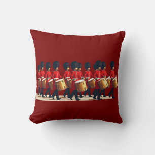 Twelve Drummers Drumming Cut Out Stencil-Style 1 Cushion