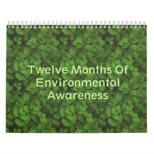 Twelve Months Of Environmental Awareness Calendar