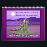 Twelve Months Of  Goddesses Calendar<br><div class="desc">A different Goddess for each month with parts of chants,  incantations,  and spell castings.</div>