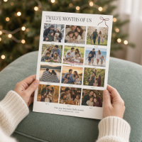 Twelve Months of Us Year in Review Photo Collage