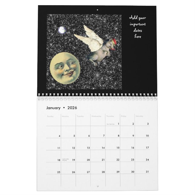 Twelve Peculiar Months 2012 Calendar (Jan 2026)