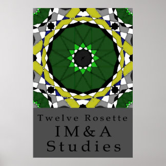 Twelve Rosette Poster
