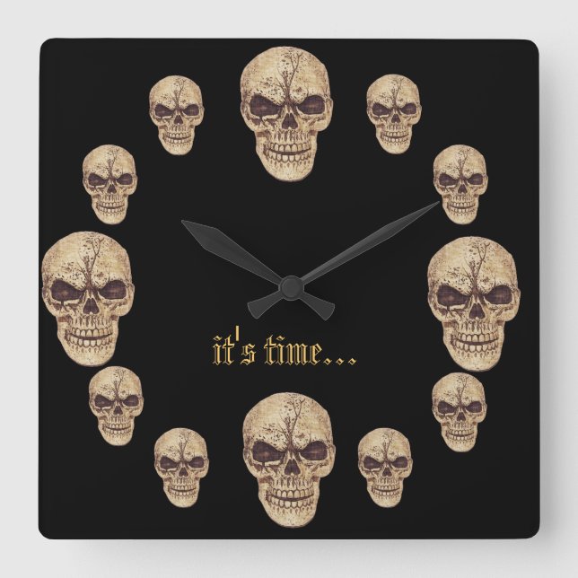 twelve skulls clock (Front)