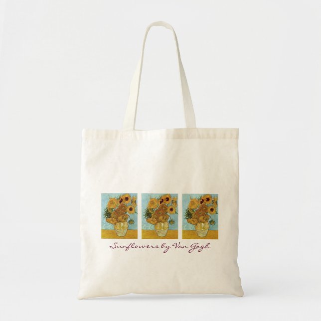 Twelve Sunflowers by Van Gogh Tote Bag (Front)