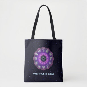 Twelve Tribes Fractal Tote Bag