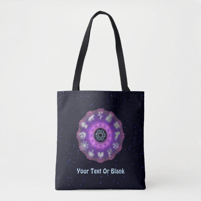 Twelve Tribes Fractal Tote Bag (Front)
