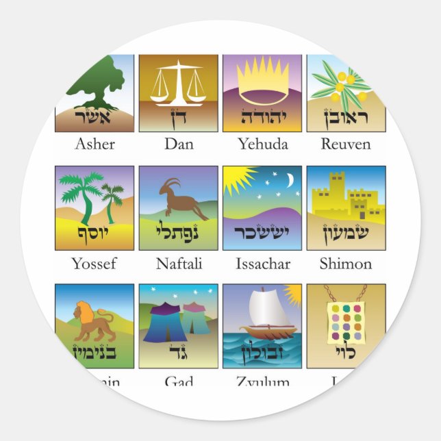 Twelve Tribes of Israel Seals (Front)