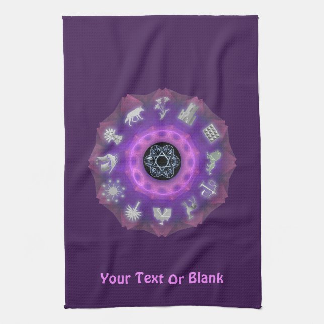 Twelve Tribes Tea Towel (Vertical)