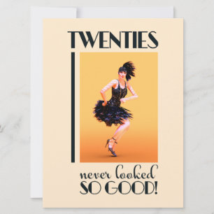 Twenties never looked so good Vintage Holiday Card