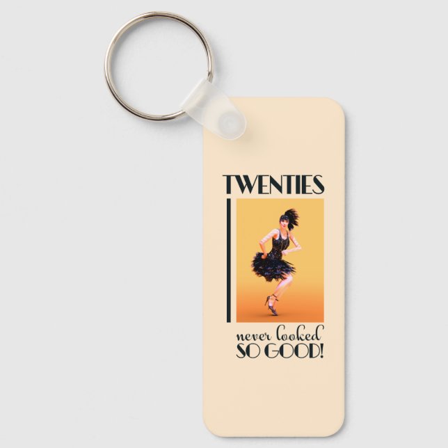 Twenties never looked so good Vintage Key Ring (Front)