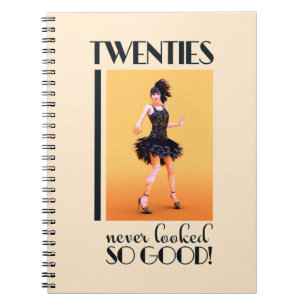 Twenties never looked so good Vintage Notebook