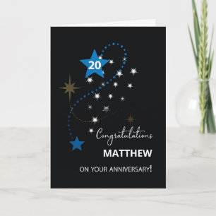 Twentieth Employee Anniversary Congratulations Card