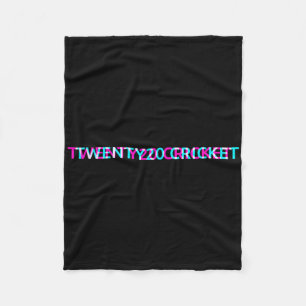 Twenty20 Cricket Sports Team Varsity Jersey Sport Fleece Blanket