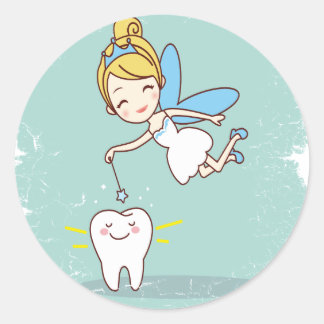 Twenty-eighth February - Tooth Fairy Day Classic Round Sticker