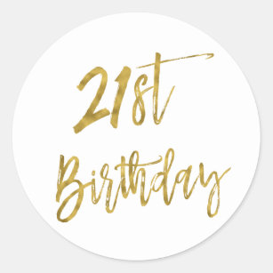 21st Birthday Stickers | Zazzle AU