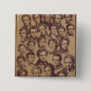 Twenty Five Pupils from the Studio of Antoine 15 Cm Square Badge