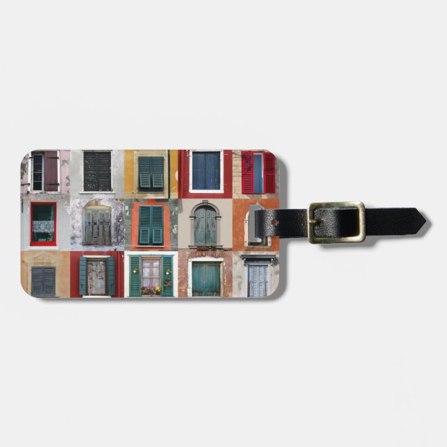 Twenty Five Windows Luggage Tag (Front Horizontal)