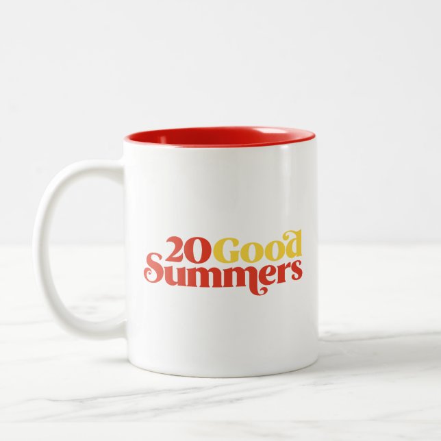 Twenty Good Summers Two-Tone Coffee Mug (Left)