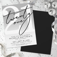 Twenty One Simple Script 21st Birthday