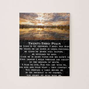 Twenty-Third Psalm Prayer Jigsaw Puzzle