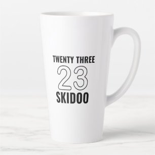 Twenty three skidoo latte mug