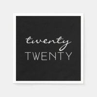 Twenty Twenty Elegant Typography Black and White