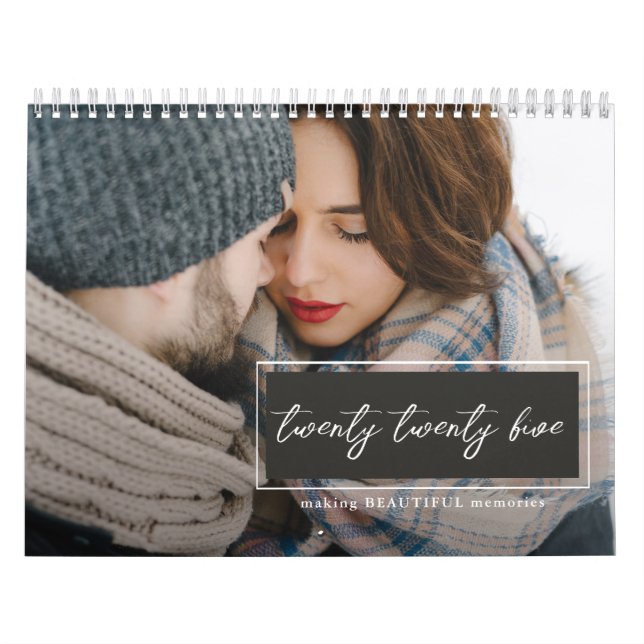 Twenty Twenty Five Script Photo Calendar (Cover)