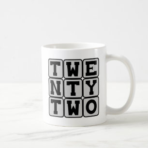 Twenty Two, Number 22 Coffee Mug