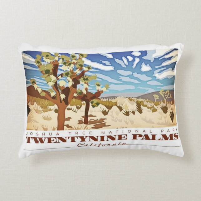 Twentynine Palms Califorina Decorative Cushion (Front)