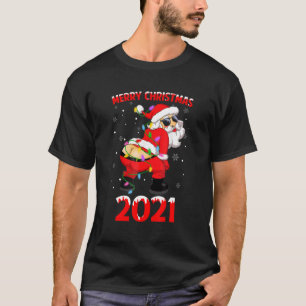 Twerking African American Santa Claus Merry Christ T-Shirt