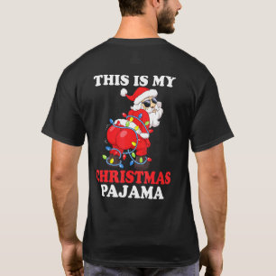 Twerking Santa Garland Lights This Is My Christmas T-Shirt