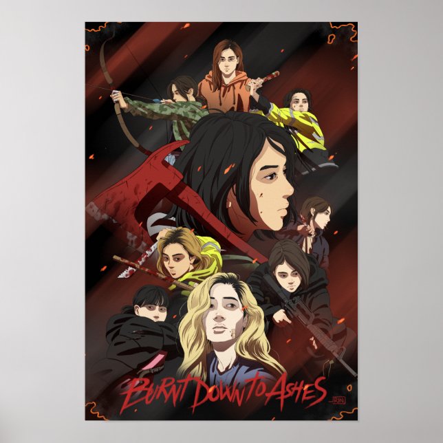 TWICE Burnt Down To Ashes Art Poster (Front)