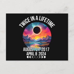 Twice in a Lifetime April 08 April 2024 GIft For Holiday Postcard