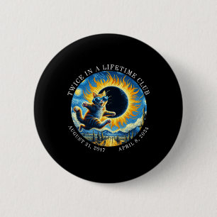 Twice In A Lifetime Club Totality Solar Eclipse 20 6 Cm Round Badge