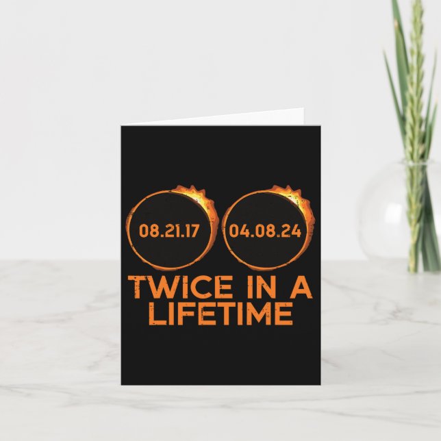 Twice In A Lifetime Solar Eclipse 2024 Totality Ap Card (Front)