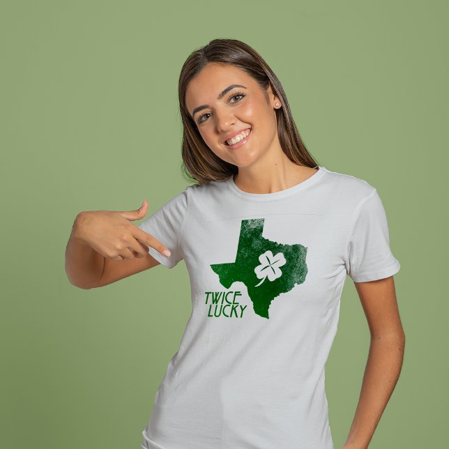 Twice Lucky Texas St. Patrick's Day T-Shirt (Creator Uploaded)