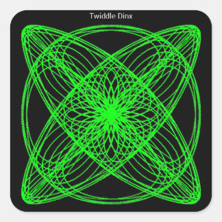 Twiddle #52 - 1.5" Square Stickers - 20 per sheet