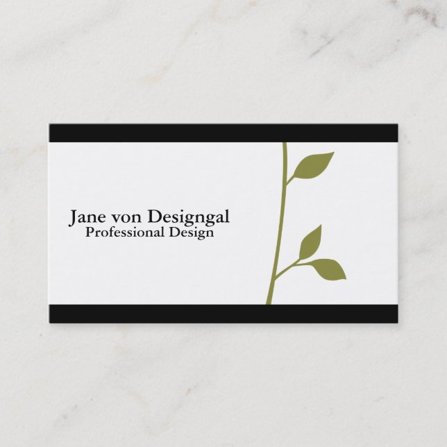 Twig and Leaf Business Card (Front)