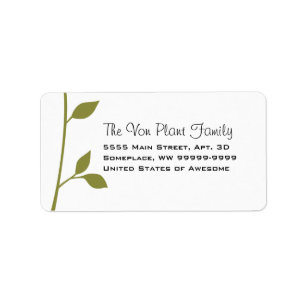 Twig and Leaf Label