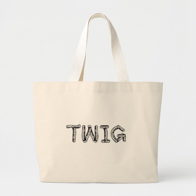 twig large tote bag (Front)