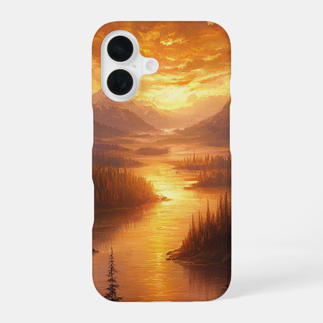 Twighlight River iPhone 16 Case (Back)