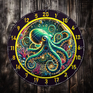 Twilight Abyss Octopus Dartboard