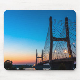 Twilight At Bill Emerson Bridge Mouse Pad