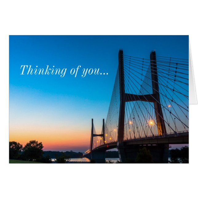 Twilight At Bill Emerson Bridge Thinking of You (Front Horizontal)