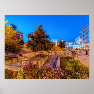 Twilight At Park Central Square Poster
