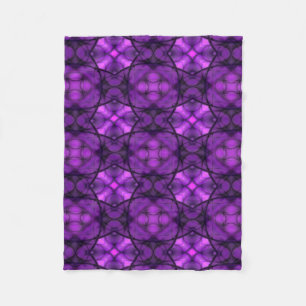 Twilight Bloom Fleece Blanket