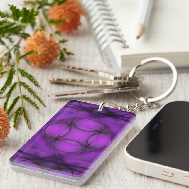 Twilight Bloom Key Ring (Front Right)