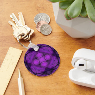 Twilight Bloom Key Ring