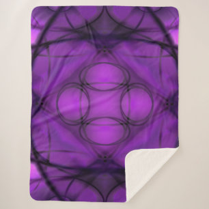 Twilight Bloom Sherpa Blanket